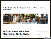 Tablet Screenshot of columbus-decks.com
